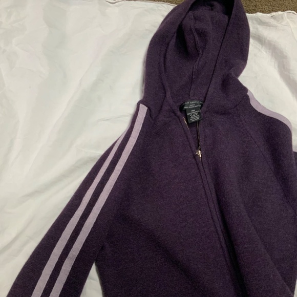 ☘️ W/S Sarah Spencer Merino 100% Italian Wool Full Zip Hoodie Cardigan - Picture 9 of 9